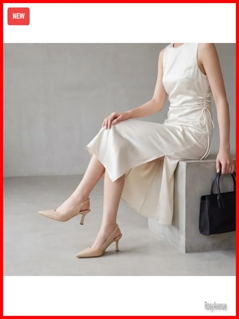 Slingback Kitten Heels Pointed Closed Toe Dressy Pumps Shoes Wedding Office